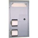 Bobrick B-3571 Seat-Cover Dispenser, Sanitary Napkin Disposal and TT Dispenser