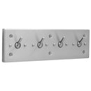 Bobrick B-985 Vandal-Resistant Clothes Hook Strip, Stainless Steel