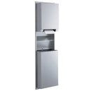 Bobrick B-39747 ClassicSeries Recessed Convertible Automatic Universal Roll Paper Towel Dispenser and Waste Receptacle