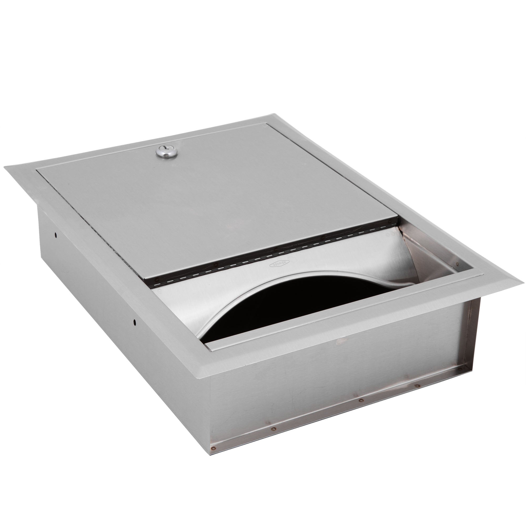 Bobrick B-359 Commercial Paper Towel Dispenser, Recessed, Stainless Steel
