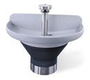 Bradley TDB3104-A-IR-TMA-LSD-Charcoal Grey Terreon Washfountain, 54" Semi-Circular