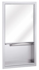 Bradley 155-000000, Mirror and Towel Dispenser, Recessed