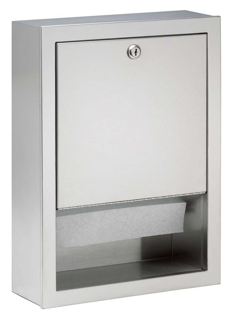 Bradley BX-Towel Dispenser, 2441-11, Surface-Mounted, Multi Or C-Fold Towels