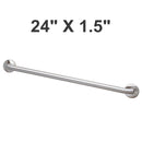 Bradley 8122-001240 (24 x 1.5) Commercial Stainless Steel Grab Bar 24" x 1.5"