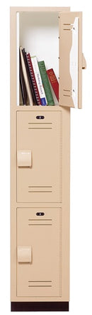 Bradley Plastic Locker, 12X12X60 3 Tier, 30% Pre-Consumer Recycled HDPE