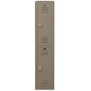 Bradley Plastic Locker, 12X12X72 2 Tier, 30% Pre-Consumer Recycled HDPE