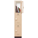 Bradley Plastic Locker, 12X15X72 3 Tier, 30% Pre-Consumer Recycled HDPE