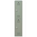 Bradley Plastic Locker, 12X15X60 2 Tier, 100% Post-Consumer Recycled HDPE