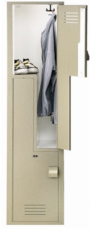 Bradley Plastic Z Locker, 15X15X60, 100% Post-Consumer Recycled HDPE