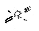 Bradley Toilet Partition Between Wall Aluminum Headrail Kit, HDWP-A0461-BW