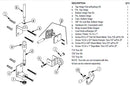 Bradley Toilet Partition Door Hardware Kit, Flat Hinge, Outswing, ZD2-FH