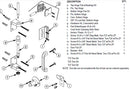 Bradley Toilet Partition Door Hardware Kit, Flat Hinge, HDWT-ZD2-FSH