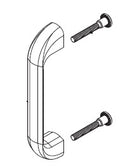 Bradley Toilet Partition Stainless Steel Door Pull , HDWT-S0138