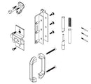 Bradley Partition Stainless Steel ADA Inswing Door Hardware Kit -SD3IH