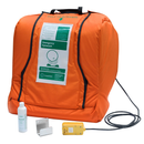 Guardian G1540HTR Aquaguard 16 Gallon Gravity Operated Portable Eye Wash w/ Heated Orange Insulation Jacket