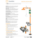 Guardian G1950 Safety Station with Eye/Face Wash Station, Stainless Steel Bowl