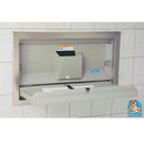 Koala Kare KB100-01ST Horizontal Baby Changing Station with Stainless Steel Flange, Recess Mount, Grey