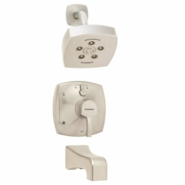 Speakman SM-11430-P-BN Tiber Collection Shower System with Diverter Valve and Tub Spout