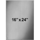 Bradley 748-016240 (16 x 24) Commercial Mirror, Frameless Stainless Steel, 16" x 24"
