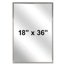 Bradley 780-018360 (18 x 36) Commercial Restroom Mirror, Angle Frame