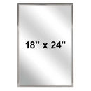 Bradley 781-018240 (18 x 24) Commercial Restroom Mirror, Channel Frame, 18x24