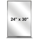 Bradley 7805-024300 (24 x 30) Restroom Mirror with Shelf, Angle Frame, 24x30