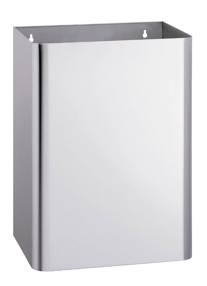 Bradley 355-650000 Surface Mounted Waste Receptacle, Hinged Cover With Push Flap Door