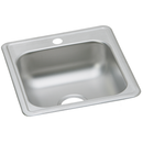 Elkay D117191 22 Gauge Stainless Steel 17" x 19" x 6.1875" Single Bowl Top Mount Bar/Prep Sink