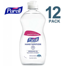 Purell Hand Sanitizer 12.6 oz Pour Bottle, 70% Ethyl Alcohol Gel, PK12 - 9747-12-S