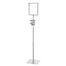 Alpine Sanitizing Wipes Container Stand w/ Small Green Frame - 8.5x11" Frame, 44" Tall - 530-S-SGN-S