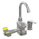 Bradley S19-505M Deck-Mount Swing-Activated Faucet/Eyewash Unit, Mixed Faucet, Left Hand