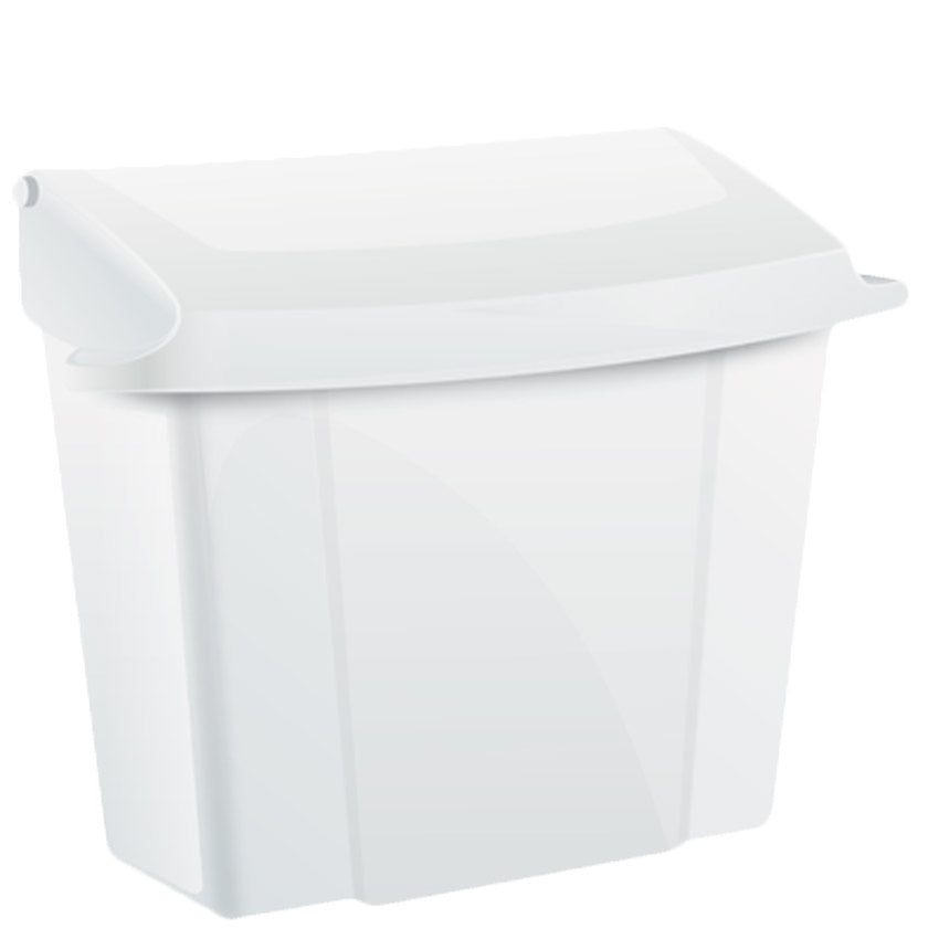 Alpine Sanitary Napkin Receptacle, White ALP451WHI
