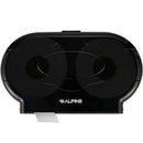 Alpine Transparent Black Double Jumbo Roll Toilet Paper Dispenser - ALP482-2-ECO-TBLK