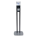 ES8 HAND SANITIZER FLOOR STAND WITH DIPSENSER, 1,200 ML, 13.5 X 5 X 28.5, GRAPHITE/SILVER-GOJ7218DS