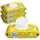 Lysol Disinfecting Wipes, Kills 99.9% of Viruses and Bacteria, 80 Wipes/Pack, 6 Packs/Case - RAC99716