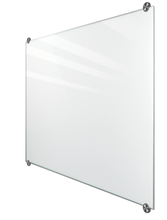 ASI Frameless Non-Magnetic Glass Markerboard Edge Grip 3' X 4' Non Mag, Length: 48