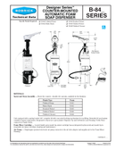 Bobrick B-840 Autosoap Foam Polished Brass, Touch Free Countermount