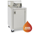Crown Verity CVPHS-4 Portable Hand Sink, Stainless Steel, Hot Water, Compact Spacesaver