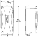 Bradley 6A00-11 Automatic Liquid Soap Dispenser, Surface Mounted