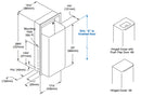 Bradley 344-11 Commercial Bathroom Waste Receptacle, Surface Mounted