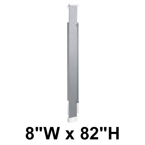 Bradley Toilet Partition Pilaster, Stainless Steel, 8
