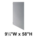 Bradley Toilet Partition Panel, Stainless Steel, 9 1/4"W x 58"H, Quick Ship, Greenguard - S440-12C