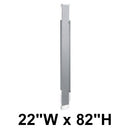 Bradley Toilet Partition Pilaster, Stainless Steel, 22"W x 82"H, Quick Ship - S479-22