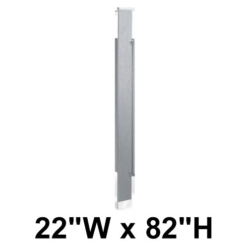 Bradley Toilet Partition Pilaster, Stainless Steel, 22