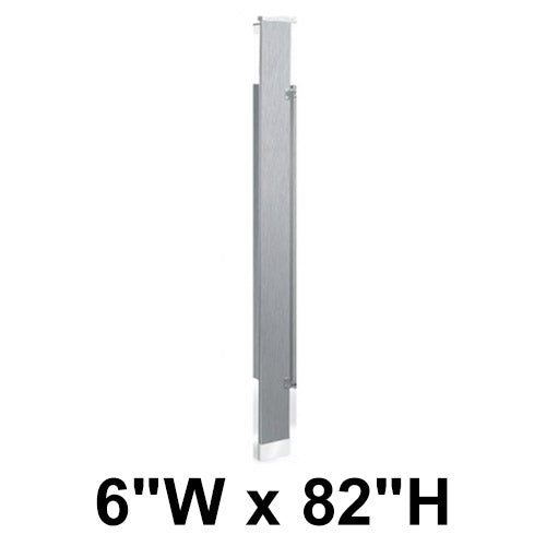 Bradley Toilet Partition Pilaster, Stainless Steel, 6