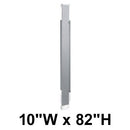 Bradley Toilet Partition Pilaster, Stainless Steel, 10"W x 82"H, Quick Ship - S479-10