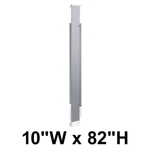 Bradley Toilet Partition Pilaster, Stainless Steel, 10