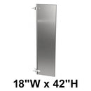 Bradley Urinal Privacy Screen, Stainless Steel, 18"W x 42"H, Quick Ship, Greenguard - S472-18C