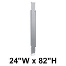 Bradley Toilet Partition Pilaster, Stainless Steel, 24"W x 82"H, Quick Ship - S479-24