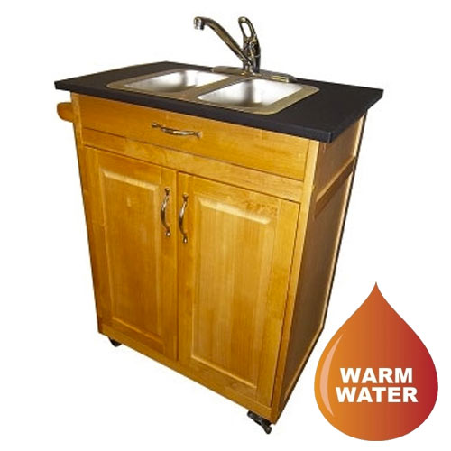 Monsam PSW-009D Double Compartment Self-Contained Portable Sink